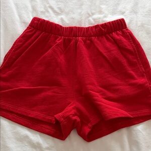 Garage Red Women's Athletic Shorts